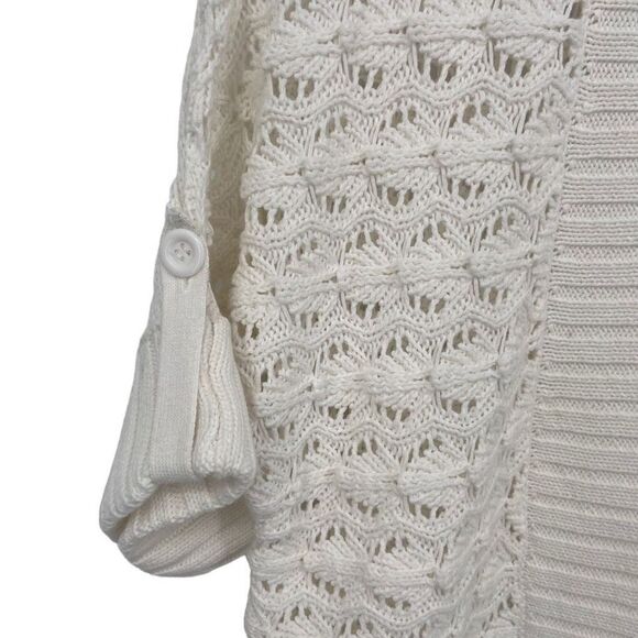 Chico’s Additions Open Front Cardigan Cream Small - Picture 3 of 7